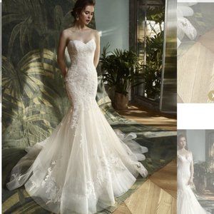 Enzoani Kandace Strapless Wedding Dress